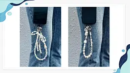 Diamond bead series mobile phone chain